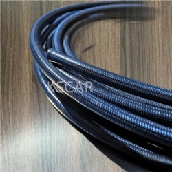 Blue PVC Cover Stainless Steel Braided PTFE Brake Hose Line