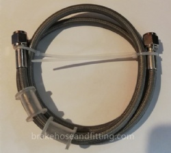 1/8 Stainless Steel Braided PTFE Brake Hose Line assembly