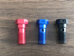 Alumnium anodized Single Banjo Bolt