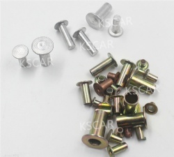 China Factory Customized Solid & Semi Hollow Tubular steel Rivets 6*22 8*22 10*22 for Heavy Truck Brake Shoe and brake Lining Riveting