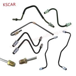 3/16'' 4.76mm Coil Steel Brake Line Kits 3/8-24 Thread Pipe Nut Custom Inches Long DOT Hydraulic Brake Hose Pipe Assembly