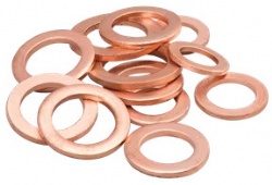DOT SAE J1401 Hydraulic Rubber Brake Hose Stainless steel braided Brake Hose Line End fittings bolt sealing washer 10mm 12mm 14mm Copper Crush Washer